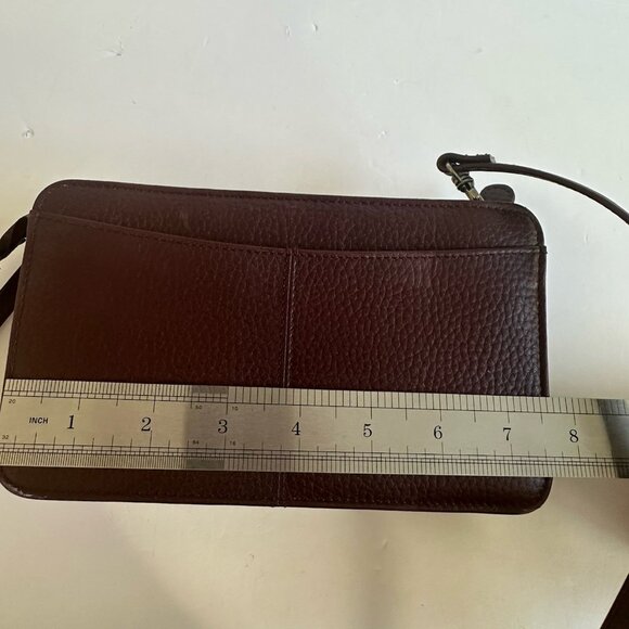 Vtg Etienne Aigner Oxblood Burgundy Leather Shoulder Cross Body Bag 7.5" 80s 90s - Picture 11 of 15